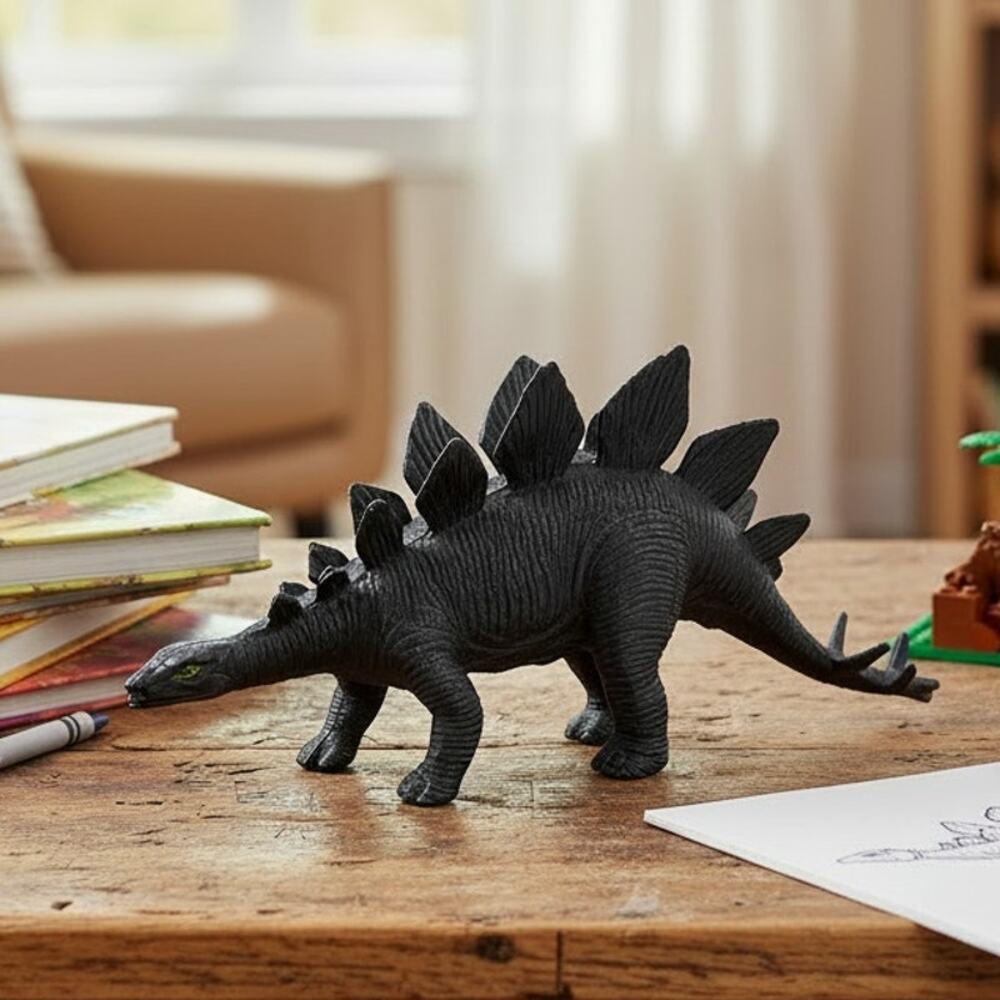 Vintage Funrise 1988 Stegosaurus Dinosaur Vinyl Figure 2" x 5"